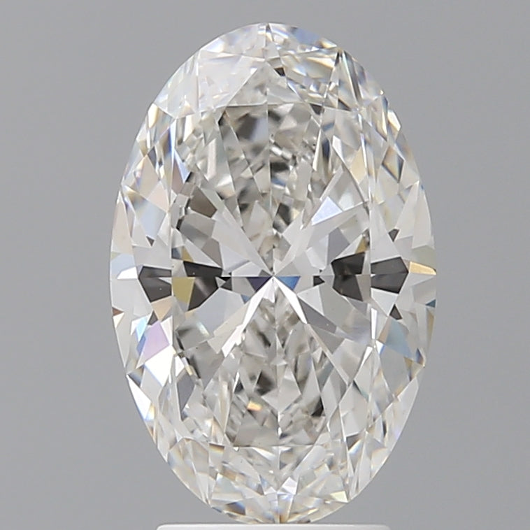 3.52 Carat Oval Shaped, Ideal Cut, F Color, VVS2 Clarity, IGI Certified Lab Grown Diamond