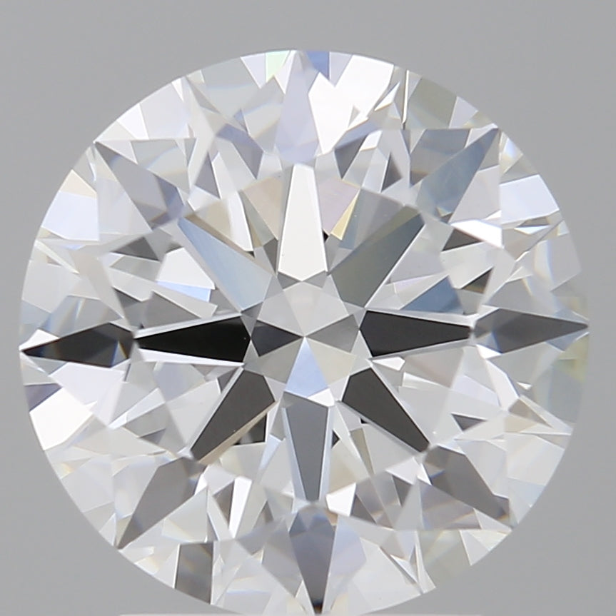 3.09 Carat Round Shaped, Ideal Cut, E Color, VVS2 Clarity, IGI Certified Lab Grown Diamond