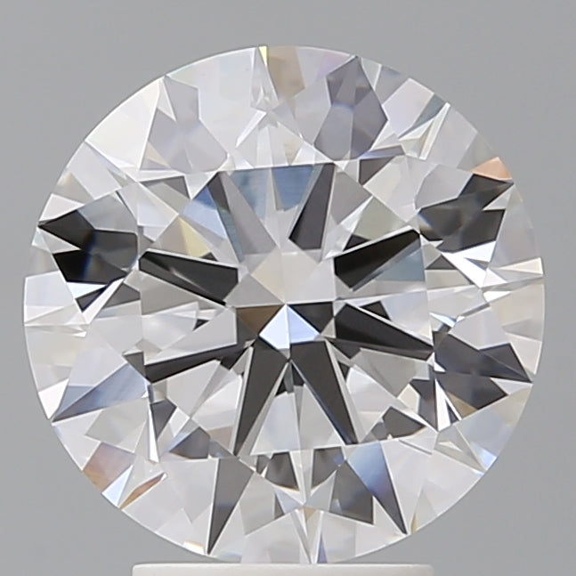 4.04 Carat Round Shaped, Ideal Cut, E Color, VVS2 Clarity, IGI Certified Lab Grown Diamond