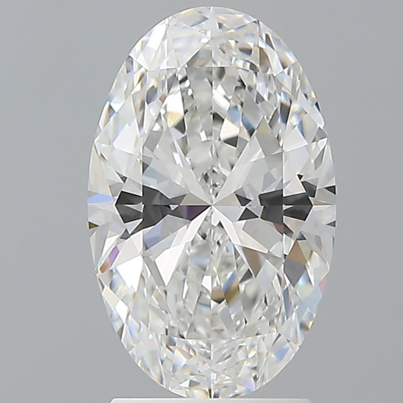 2.56 Carat Oval Shaped, Ideal Cut, E Color, VVS2 Clarity, IGI Certified Lab Grown Diamond