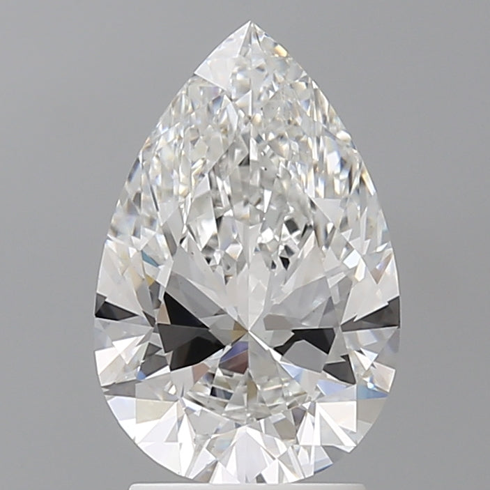 2.56 Carat Pear Shaped, Ideal Cut, E Color, VS1 Clarity, IGI Certified Lab Grown Diamond