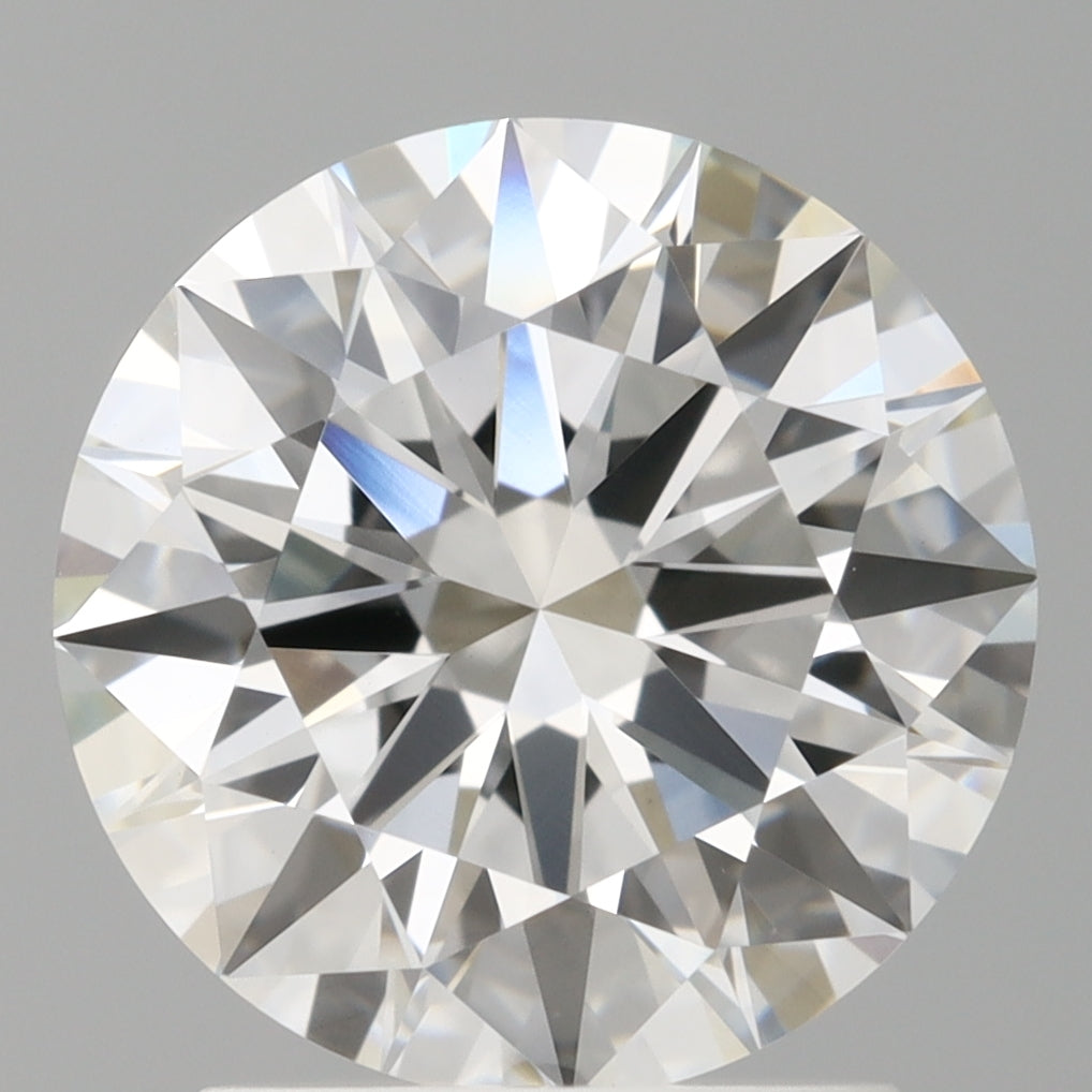 2.10 Carat Round Shaped, Ideal Cut, E Color, VVS2 Clarity, IGI Certified Lab Grown Diamond
