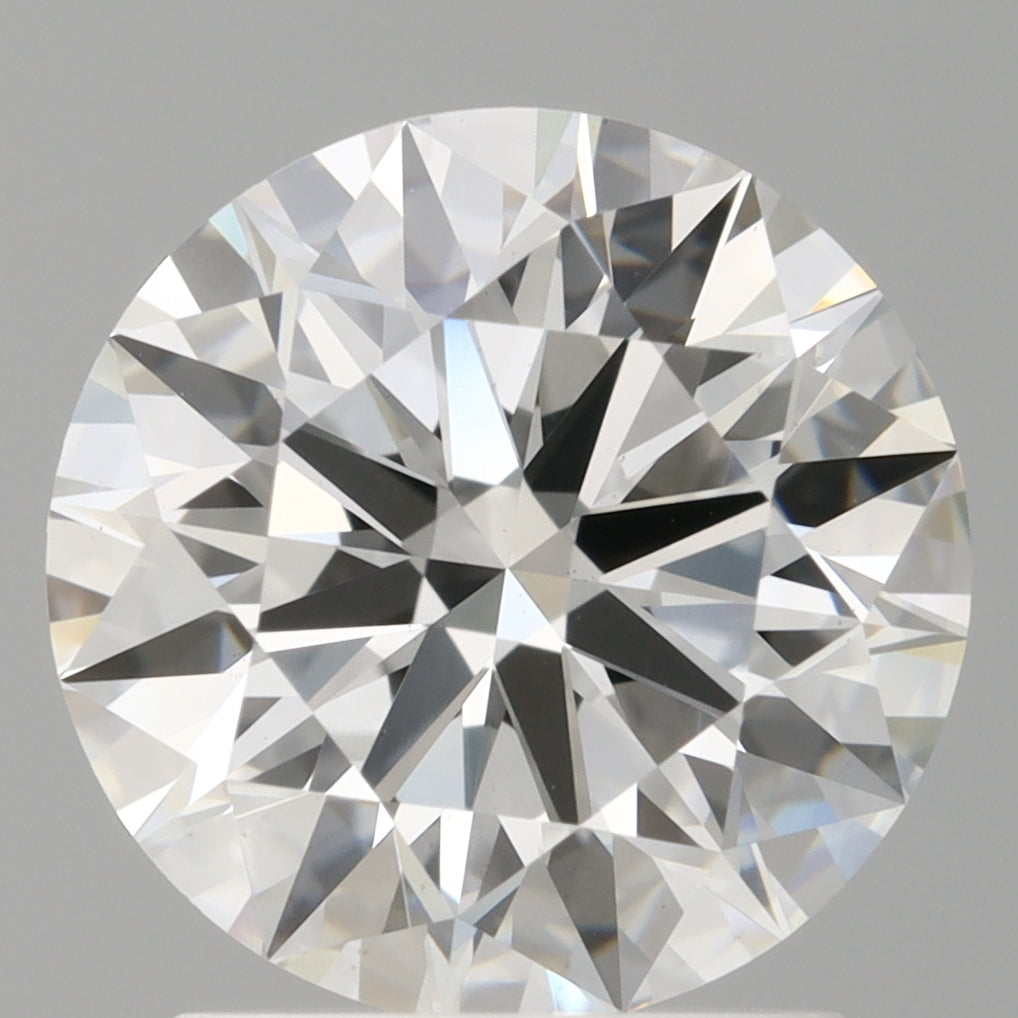 2.01 Carat Round Shaped, Ideal Cut, E Color, VVS2 Clarity, IGI Certified Lab Grown Diamond