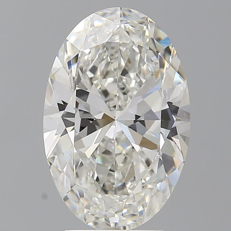 4.00 Carat Oval Shaped, Ideal Cut, F Color, VVS2 Clarity, IGI Certified Lab Grown Diamond
