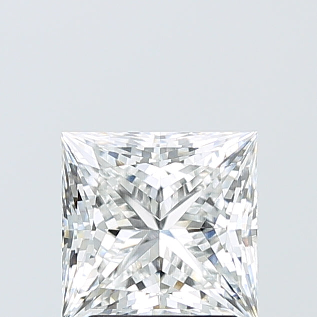 2.09 Carat Princess Shaped, Ideal Cut, D Color, VVS2 Clarity, IGI Certified Lab Grown Diamond