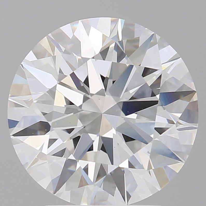 3.09 Carat Round Shaped, Ideal Cut, F Color, VVS2 Clarity, IGI Certified Lab Grown Diamond