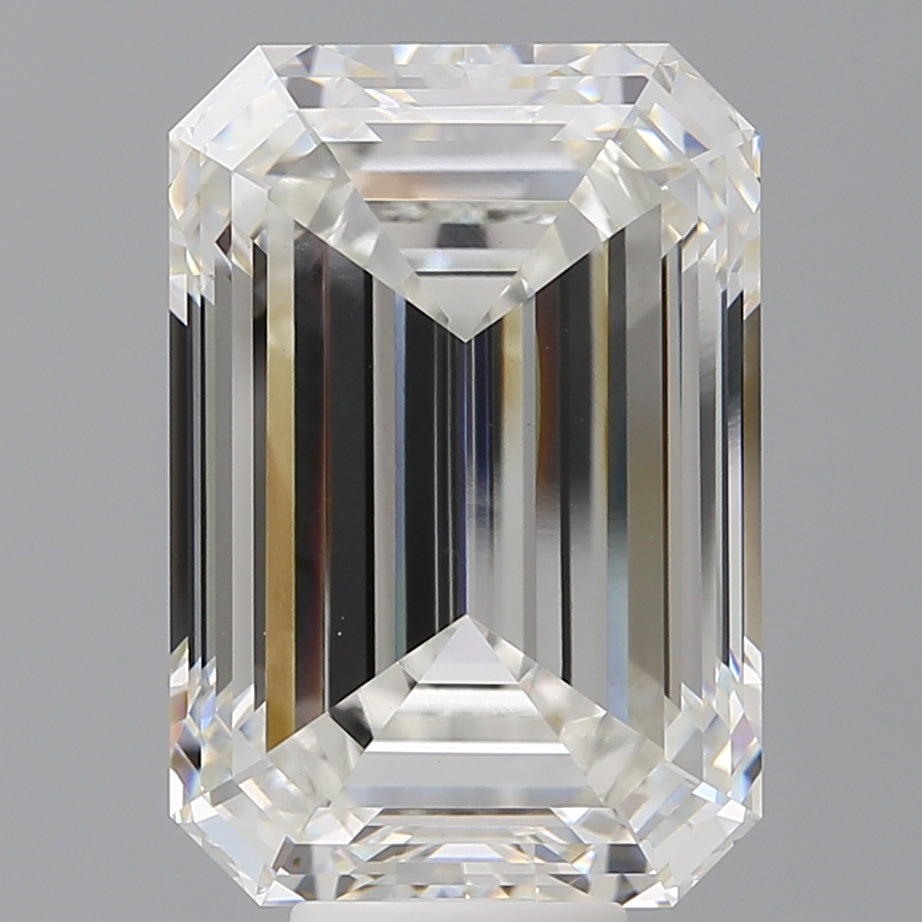 11.04 Carat Emerald Shaped, Ideal Cut, F Color, VVS2 Clarity, IGI Certified Lab Grown Diamond
