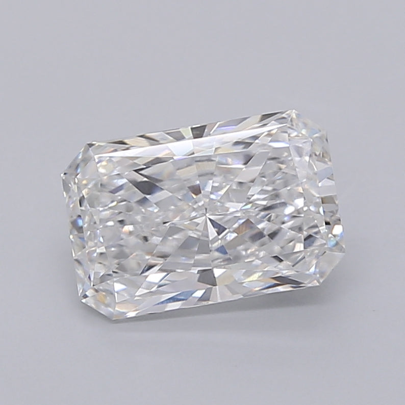 1.94 Carat Radiant Shaped, Ideal Cut, E Color, VVS1 Clarity, IGI Certified Lab Grown Diamond