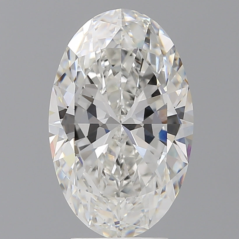 4.04 Carat Oval Shaped, Excellent Cut, F Color, VVS2 Clarity, IGI Certified Lab Grown Diamond