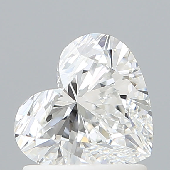1.09 Carat Heart Shaped, Ideal Cut, E Color, VVS1 Clarity, IGI Certified Lab Grown Diamond