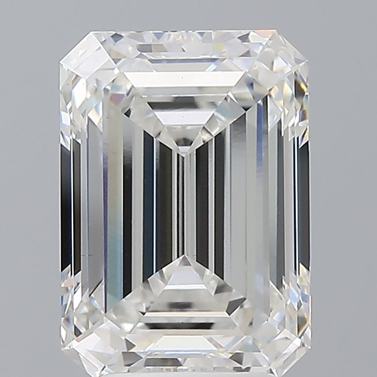 4.09 Carat Emerald Shaped, Ideal Cut, E Color, VS1 Clarity, IGI Certified Lab Grown Diamond