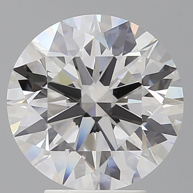 4.07 Carat Round Shaped, Ideal Cut, E Color, VVS2 Clarity, IGI Certified Lab Grown Diamond