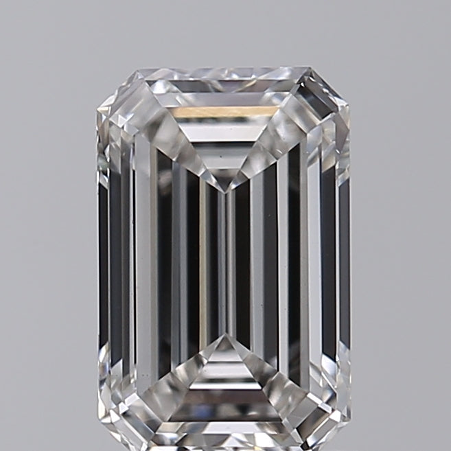 0.93 Carat Emerald Shaped, Ideal Cut, G Color, VS1 Clarity, IGI Certified Lab Grown Diamond