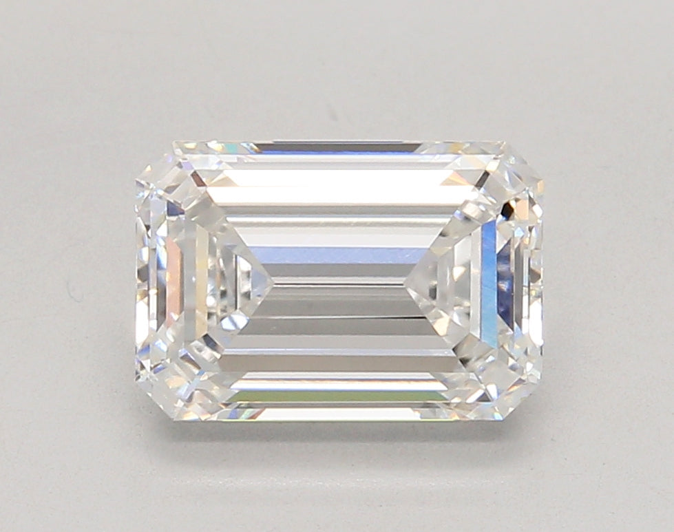 3.05 Carat Emerald Shaped, Ideal Cut, E Color, VVS2 Clarity, IGI Certified Lab Grown Diamond