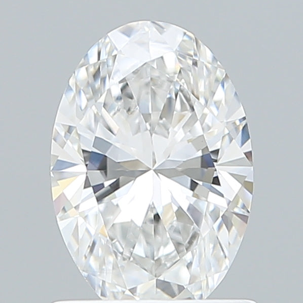 1.07 Carat Oval Shaped, Ideal Cut, D Color, VVS2 Clarity, IGI Certified Lab Grown Diamond
