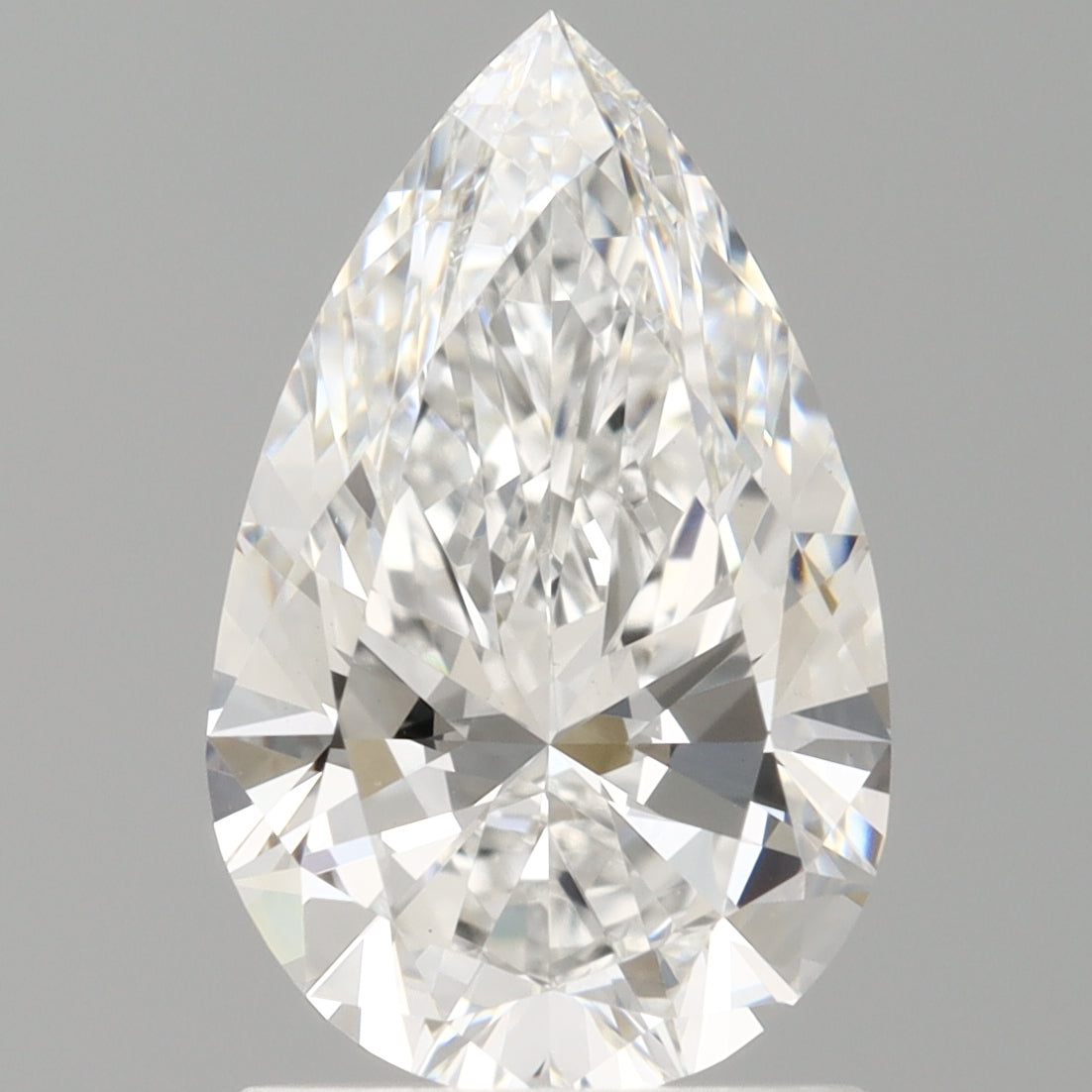1.50 Carat Pear Shaped, Ideal Cut, E Color, VVS2 Clarity, IGI Certified Lab Grown Diamond