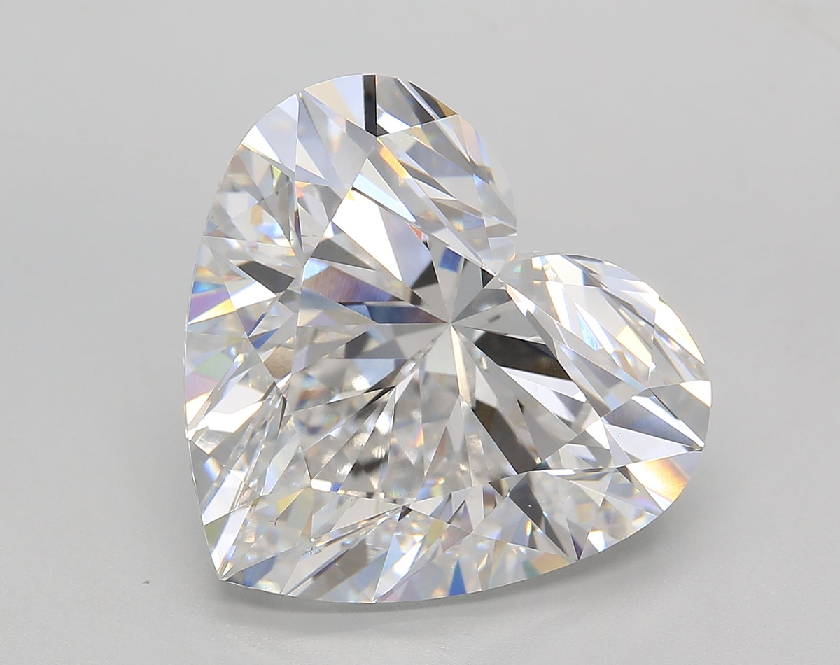 13.25 Carat Heart Shaped, Ideal Cut, E Color, VS1 Clarity, IGI Certified Lab Grown Diamond