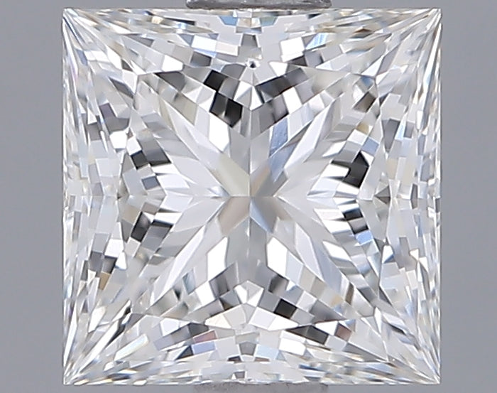 1.35 Carat Princess Shaped, Ideal Cut, E Color, VVS1 Clarity, IGI Certified Lab Grown Diamond