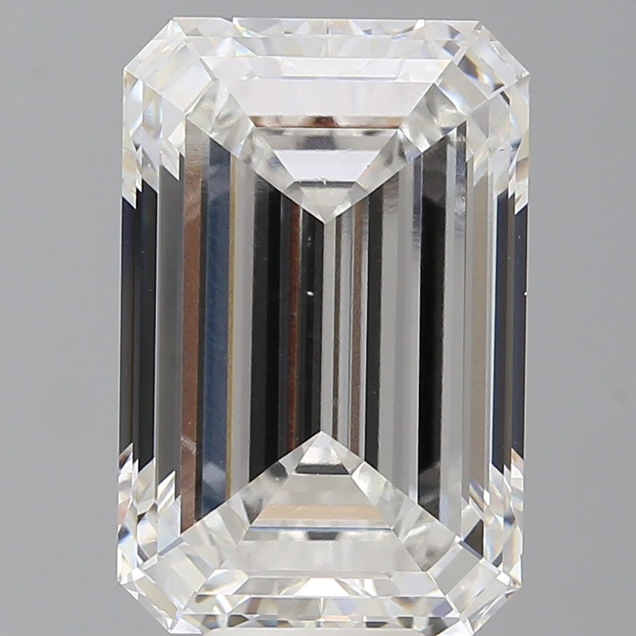 10.59 Carat Emerald Shaped, Ideal Cut, F Color, VS1 Clarity, IGI Certified Lab Grown Diamond