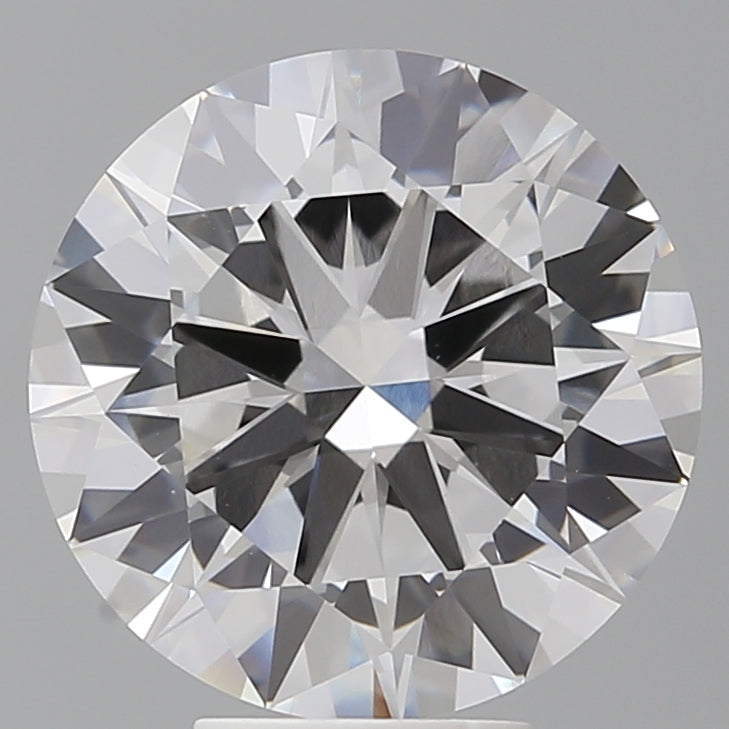 6.00 Carat Round Shaped, Excellent Cut, F Color, VVS2 Clarity, IGI Certified Lab Grown Diamond