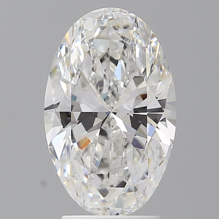 3.05 Carat Oval Shaped, Ideal Cut, E Color, VVS2 Clarity, IGI Certified Lab Grown Diamond