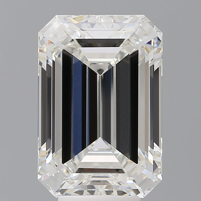 7.10 Carat Emerald Shaped, Ideal Cut, F Color, VVS2 Clarity, IGI Certified Lab Grown Diamond