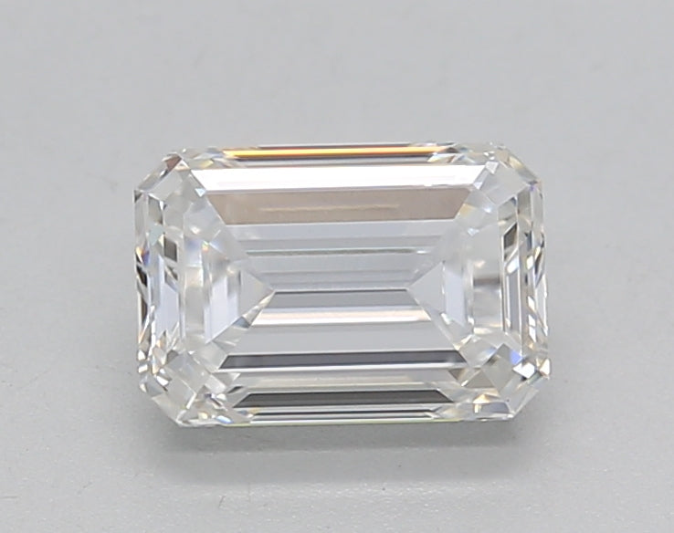 1.02 Carat Emerald Shaped, Ideal Cut, F Color, VVS2 Clarity, GIA Certified Lab Grown Diamond