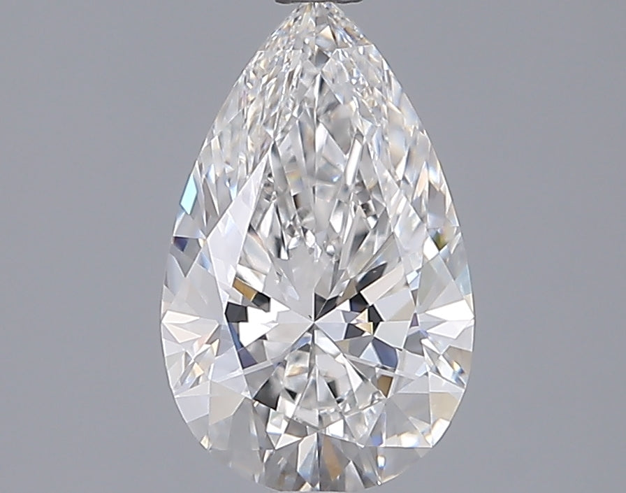 1.55 Carat Pear Shaped, Ideal Cut, E Color, VVS2 Clarity, IGI Certified Lab Grown Diamond