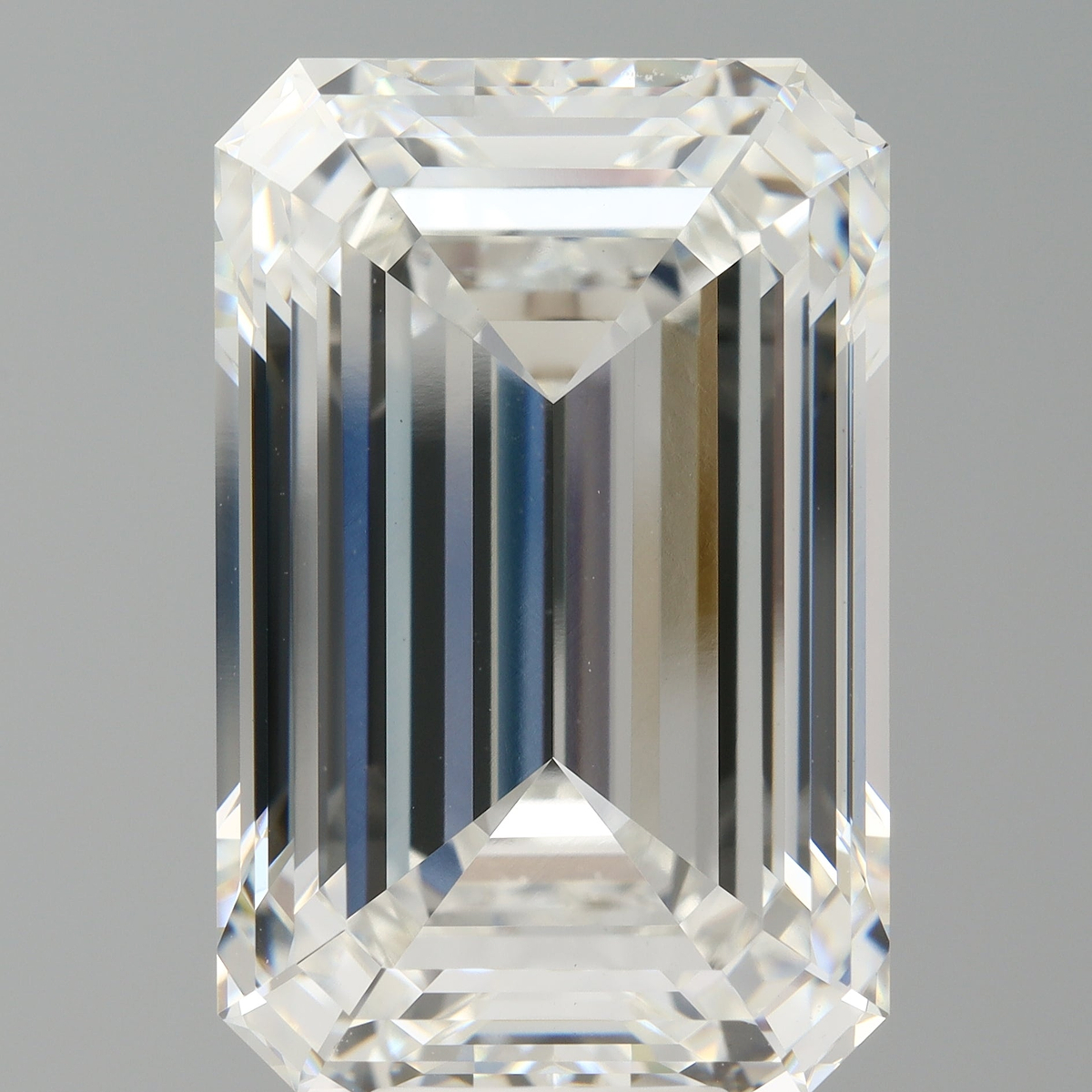 12.10 Carat Emerald Shaped, Ideal Cut, F Color, VVS2 Clarity, IGI Certified Lab Grown Diamond