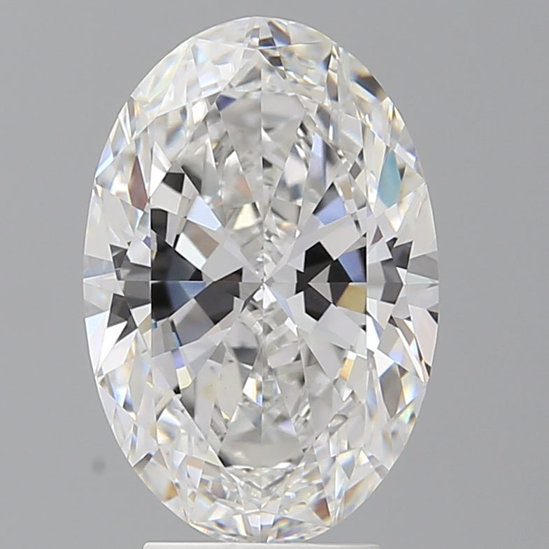 4.09 Carat Oval Shaped, Ideal Cut, E Color, VVS2 Clarity, IGI Certified Lab Grown Diamond