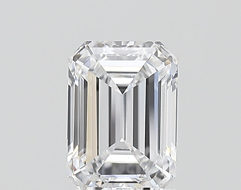 1.72 Carat Emerald Shaped, Ideal Cut, D Color, VVS2 Clarity, IGI Certified Lab Grown Diamond