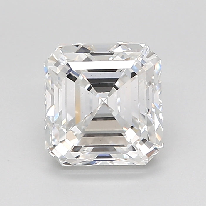 2.00 Carat Asscher Shaped, Excellent Cut, D Color, VS1 Clarity, IGI Certified Lab Grown Diamond
