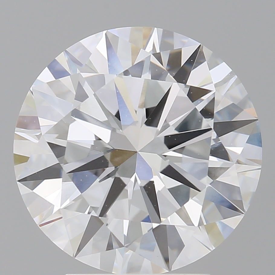 4.00 Carat Round Shaped, Excellent Cut, E Color, VVS2 Clarity, IGI Certified Lab Grown Diamond