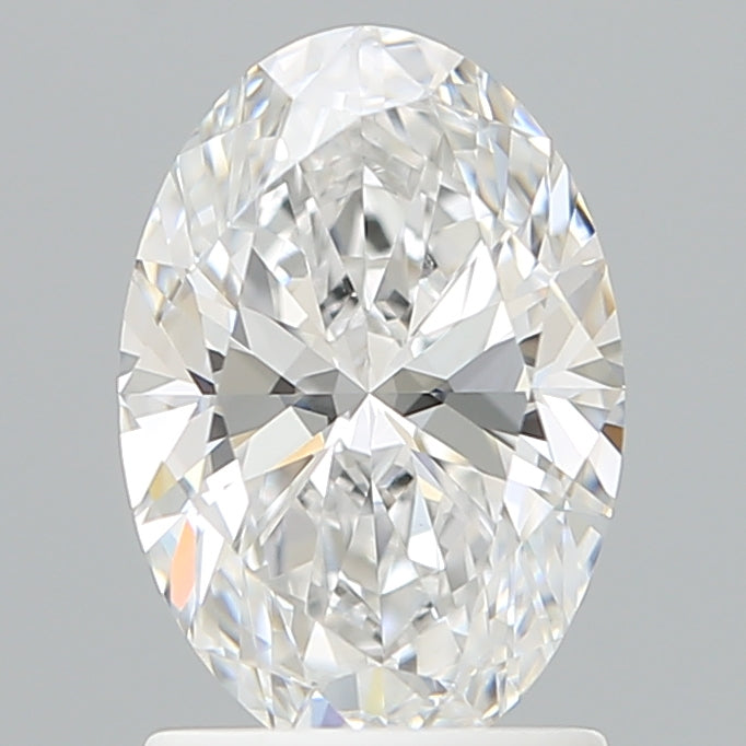 1.59 Carat Oval Shaped, Ideal Cut, D Color, VVS2 Clarity, IGI Certified Lab Grown Diamond