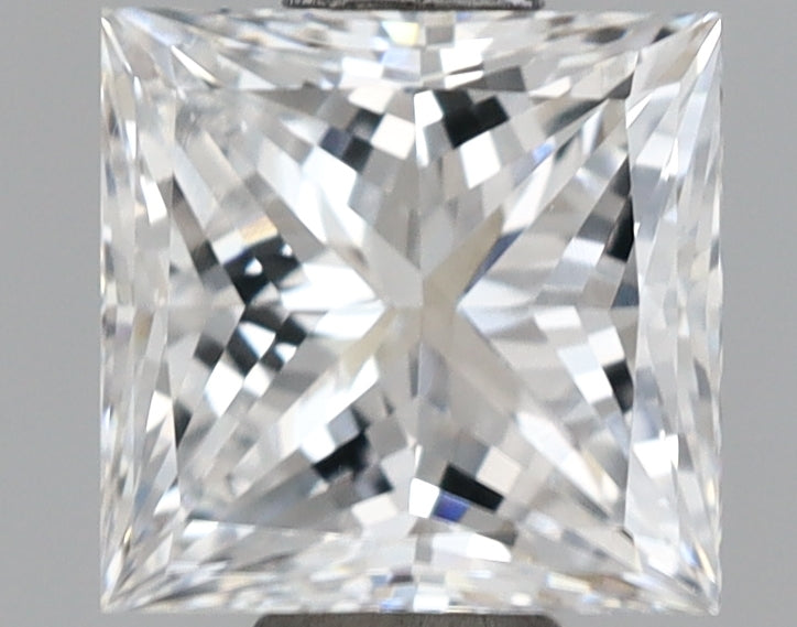 1.02 Carat Princess Shaped, Ideal Cut, D Color, VVS2 Clarity, IGI Certified Lab Grown Diamond