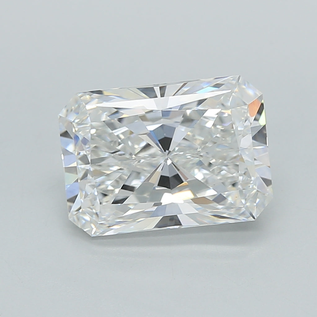 3.05 Carat Radiant Shaped, Ideal Cut, D Color, VS1 Clarity, IGI Certified Lab Grown Diamond