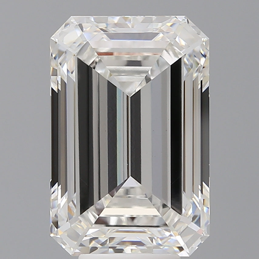 8.04 Carat Emerald Shaped, Ideal Cut, F Color, VS1 Clarity, IGI Certified Lab Grown Diamond