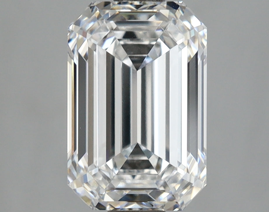 2.59 Carat Emerald Shaped, Ideal Cut, D Color, VVS1 Clarity, IGI Certified Lab Grown Diamond