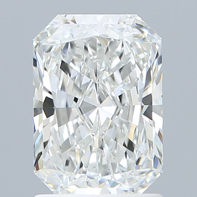 1.57 Carat Radiant Shaped, Ideal Cut, F Color, VVS2 Clarity, IGI Certified Lab Grown Diamond