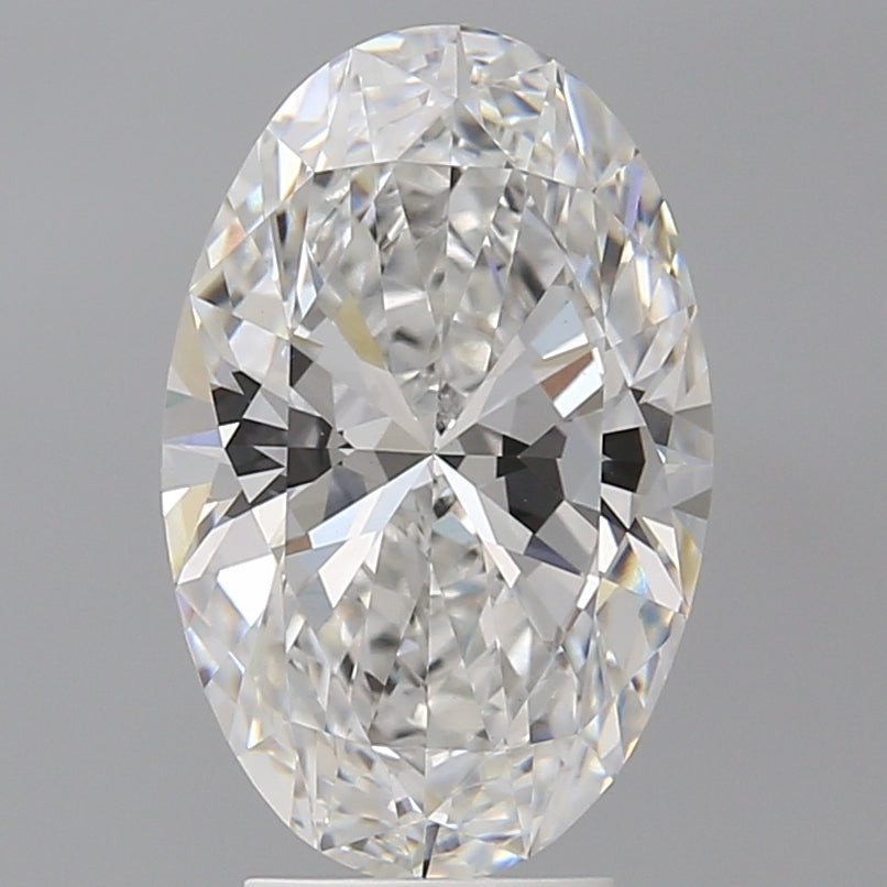 4.09 Carat Oval Shaped, Ideal Cut, E Color, VVS2 Clarity, IGI Certified Lab Grown Diamond
