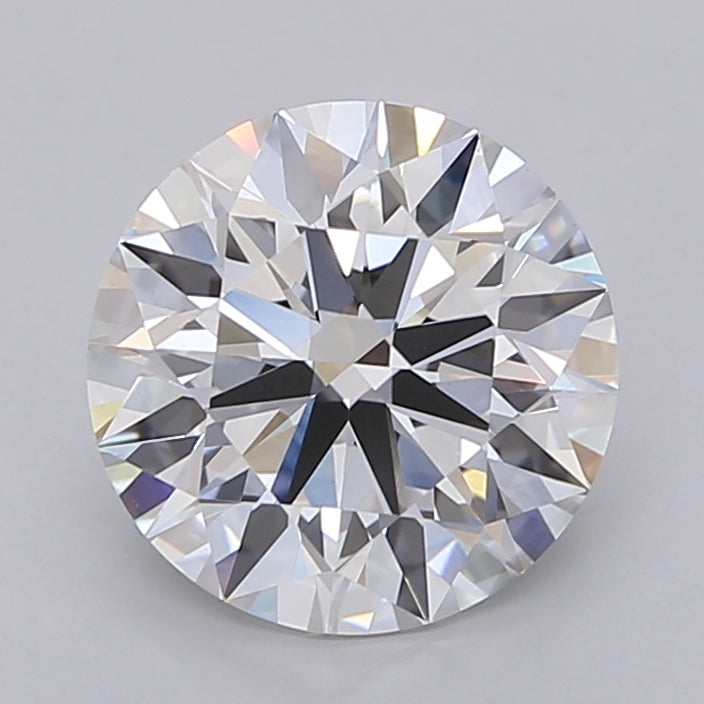 3.03 Carat Round Shaped, Ideal Cut, F Color, VVS2 Clarity, IGI Certified Lab Grown Diamond