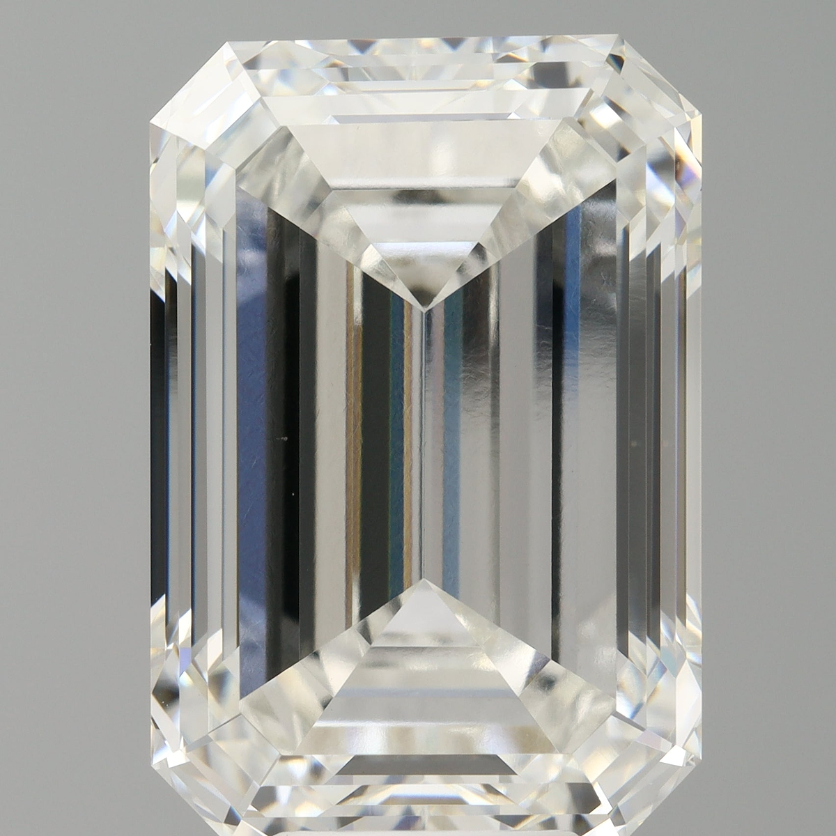 10.08 Carat Emerald Shaped, Ideal Cut, F Color, VVS2 Clarity, IGI Certified Lab Grown Diamond