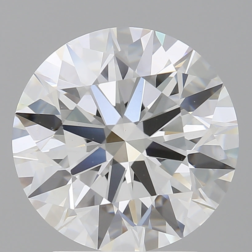3.10 Carat Round Shaped, Ideal Cut, F Color, VVS2 Clarity, IGI Certified Lab Grown Diamond