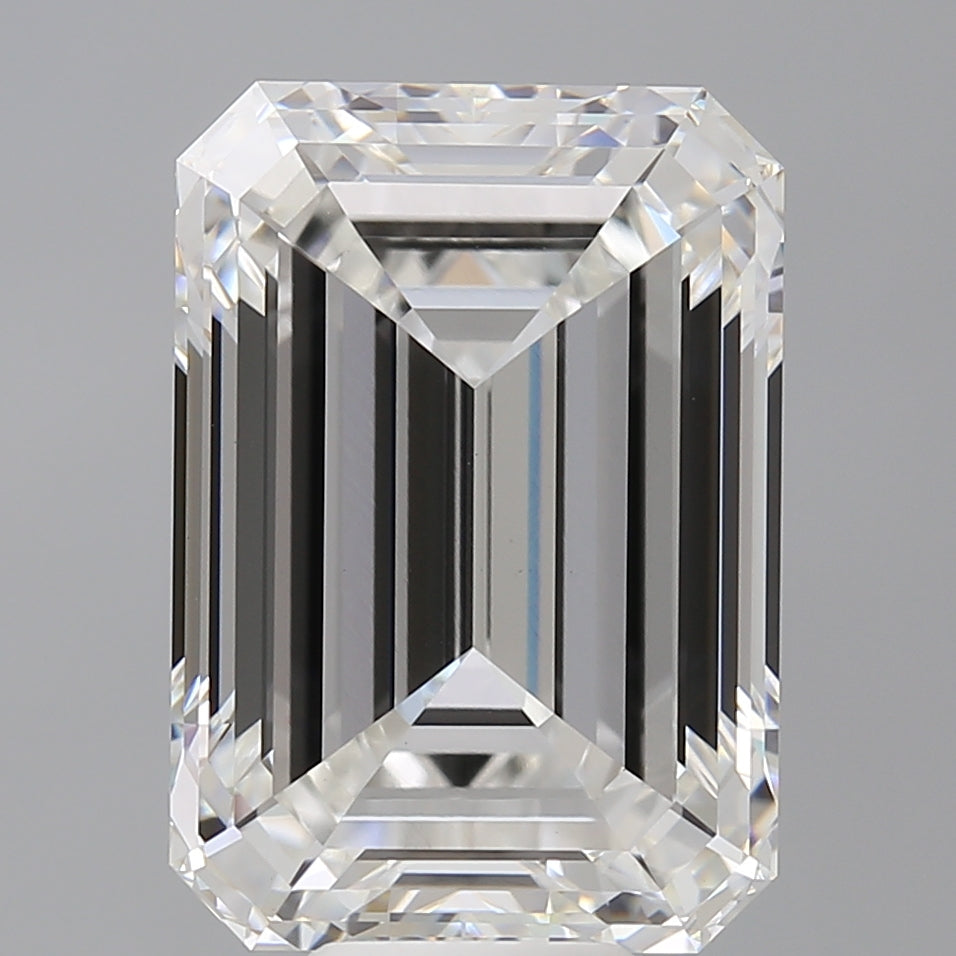 11.53 Carat Emerald Shaped, Ideal Cut, F Color, VVS2 Clarity, IGI Certified Lab Grown Diamond
