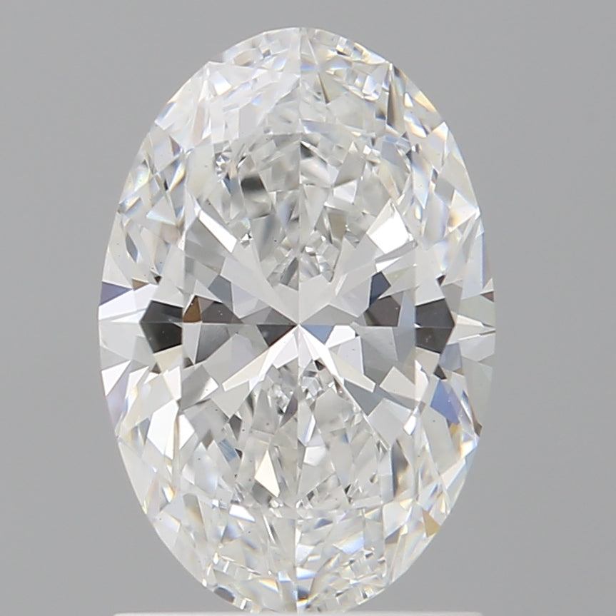 1.54 Carat Oval Shaped, Ideal Cut, F Color, VS1 Clarity, IGI Certified Lab Grown Diamond