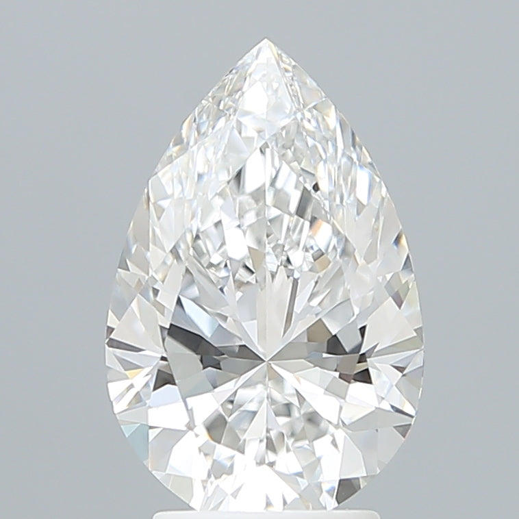 3.21 Carat Pear Shaped, Ideal Cut, E Color, VVS2 Clarity, IGI Certified Lab Grown Diamond