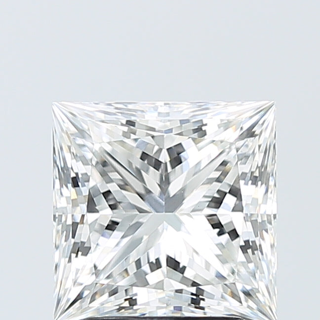 3.09 Carat Princess Shaped, Ideal Cut, E Color, VVS2 Clarity, IGI Certified Lab Grown Diamond