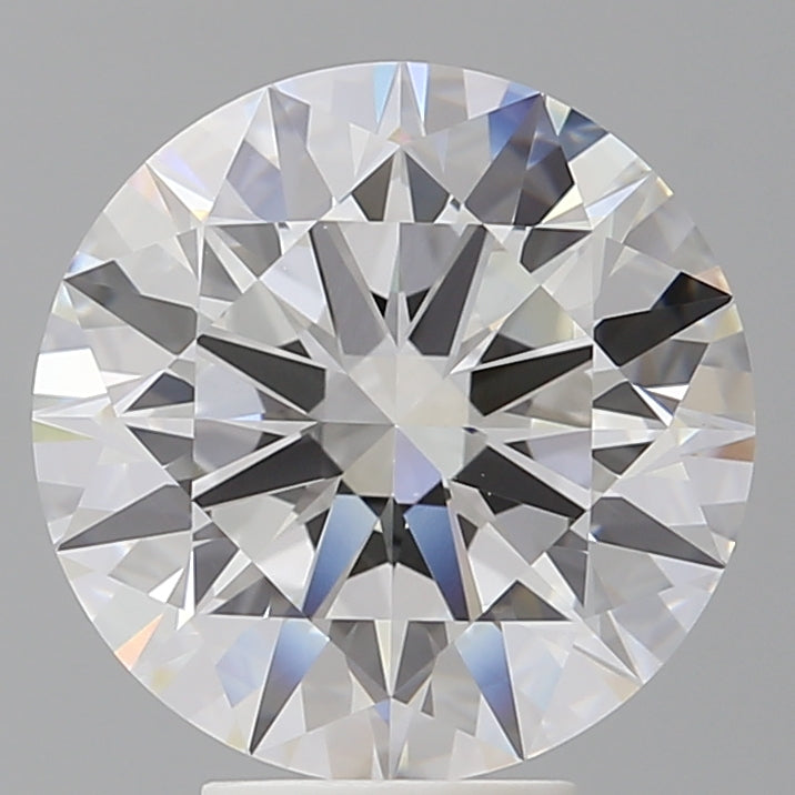 5.56 Carat Round Shaped, Ideal Cut, E Color, VVS2 Clarity, IGI Certified Lab Grown Diamond