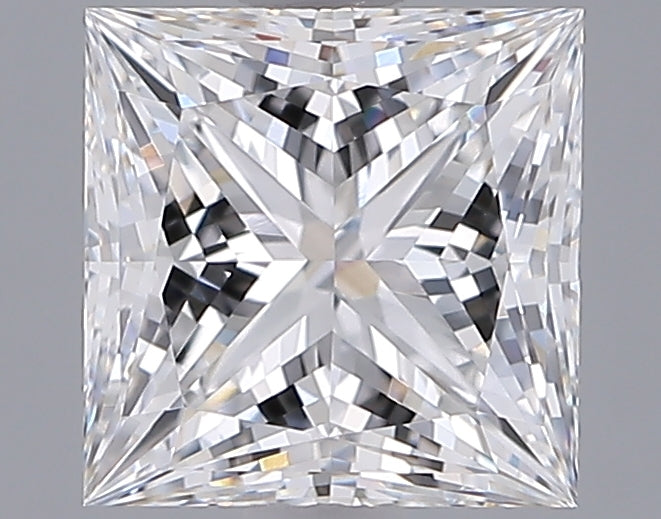 2.05 Carat Princess Shaped, Ideal Cut, E Color, VVS1 Clarity, IGI Certified Lab Grown Diamond