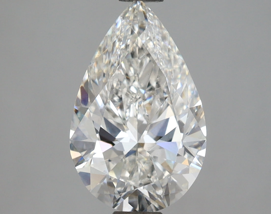 2.51 Carat Pear Shaped, Ideal Cut, F Color, VS1 Clarity, IGI Certified Lab Grown Diamond